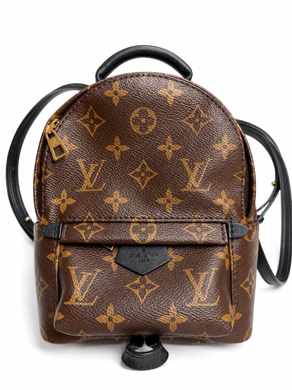 Louis Vuitton Monogram Canvas Mini Backpack in Brown and Gold